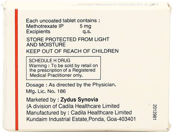 Mexate 5mg Strip Of 4 Tablets