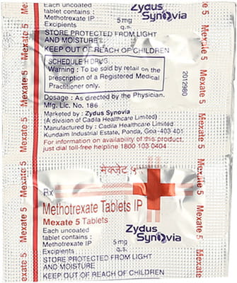 Mexate 5mg Strip Of 4 Tablets