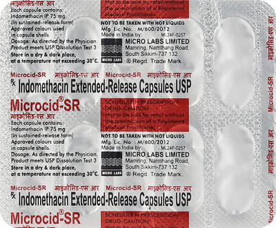 Microcid Sr 75mg Strip Of 10 Capsules