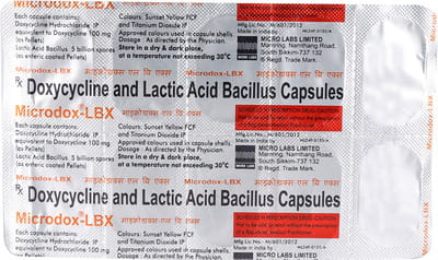 Microdox Lbx Strip Of 10 Capsules