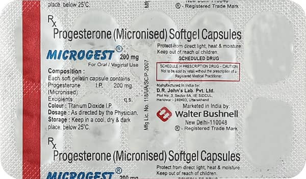 Microgest 200mg Oral/Vaginal Capsule