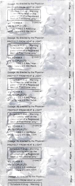 Migarid 10mg Strip Of 10 Tablets