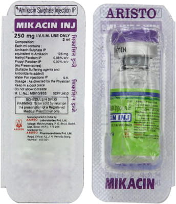 Mikacin 250mg Vial Of 2ml Injection