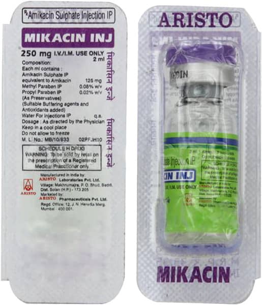 Mikacin 250mg Vial Of 2ml Injection