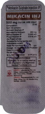 Mikacin 500mg Vial Of 2ml Injection