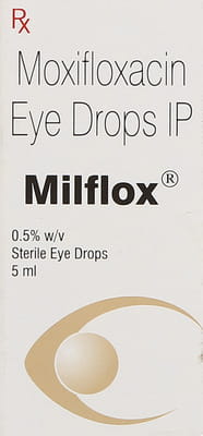 Milflox 0.5% Bottle Of 5ml Eye Drops