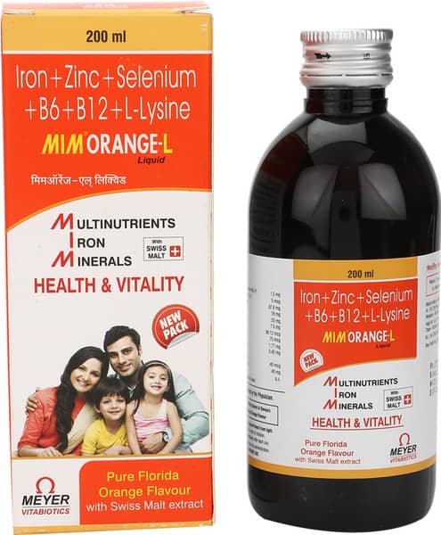 Mimorange L Orange Flavour Bottle Of 200ml Syrup