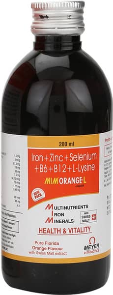 Mimorange L Orange Flavour Bottle Of 200ml Syrup