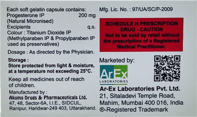 Minagest 200mg Strip Of 10 Capsules