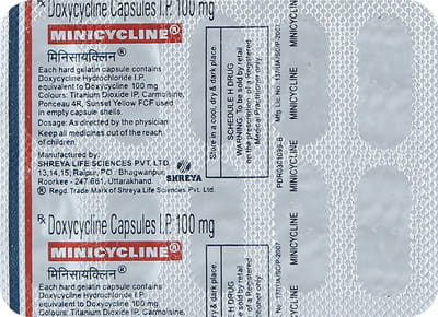 Minicycline 100mg Strip Of 10 Capsules