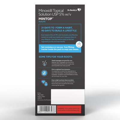 Mintop Forte 5% Minoxidil Bottle Of 60ml Solution
