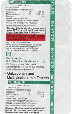 Miol G 300mg Strip Of 10 Tablets