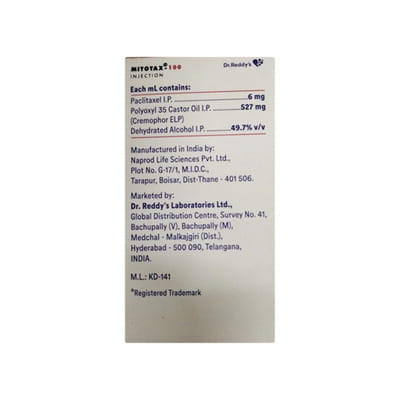 Mitotax 100mg Injection 16.67ml