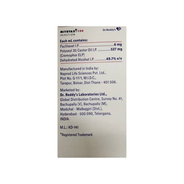 Mitotax 100mg Injection 16.67ml