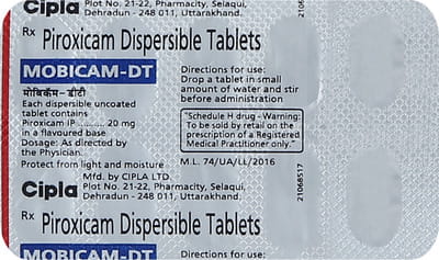Mobicam Dt 20mg Strip Of 10 Tablets