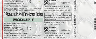 Modlip F Strip Of 10 Tablets