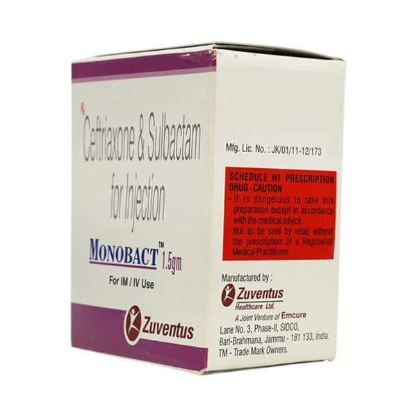 Monobact 1.5gm Dry Vial Of 1 Powder For Injection