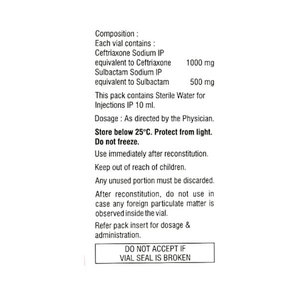 Monobact 1.5gm Dry Vial Of 1 Powder For Injection