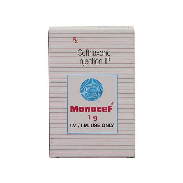 Monocef 1Gm Dry Vial Of 1 Powder For Inajection