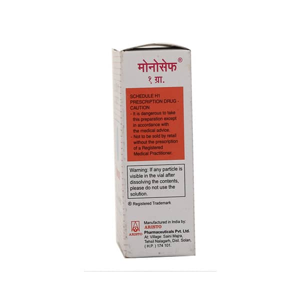 Monocef 1Gm Dry Vial Of 1 Powder For Inajection