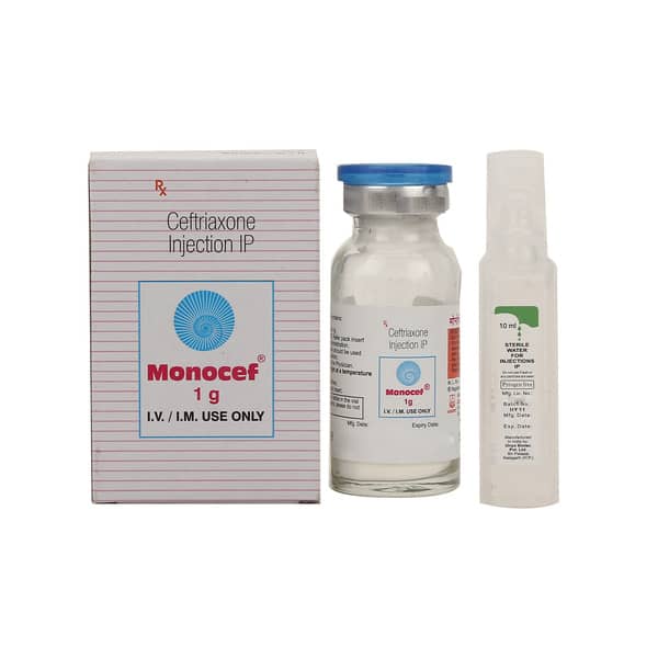 Monocef 1Gm Dry Vial Of 1 Powder For Inajection