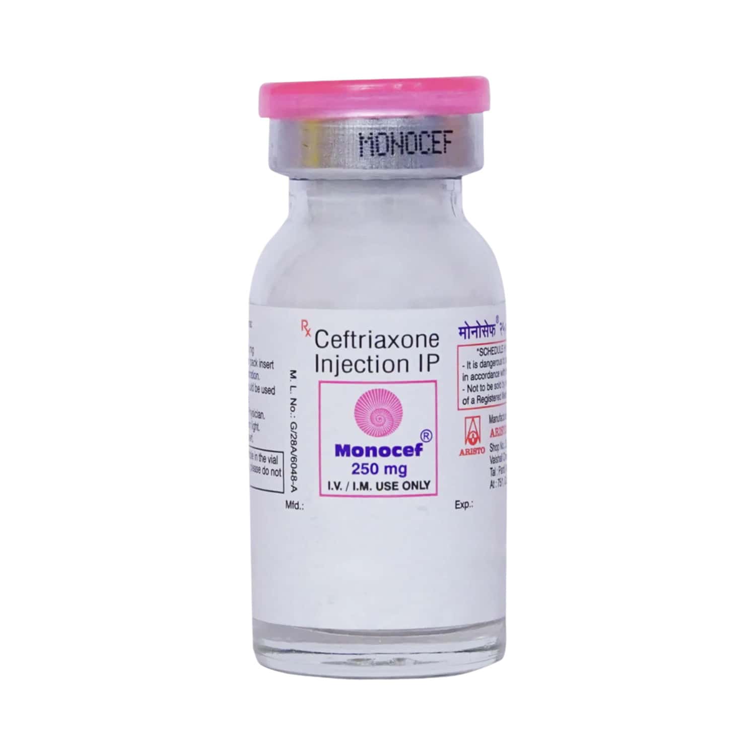 monocef 250mg powder for injection