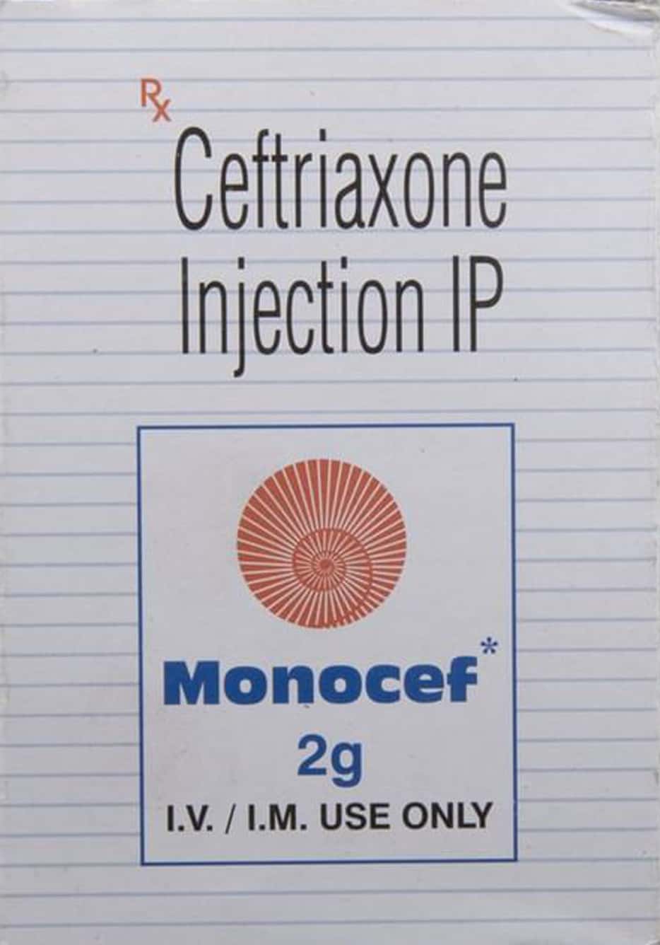 monocef 2gm powder for injection