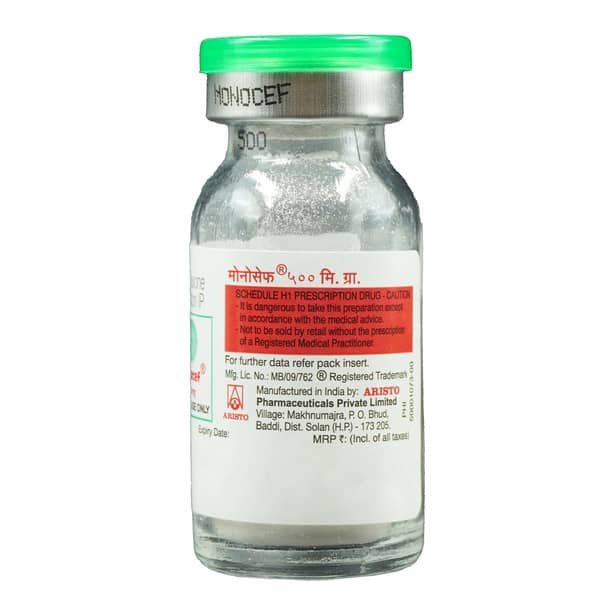 Monocef 500mg Powder For Injection