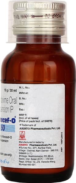 Monocef O 50 Oral Suspension