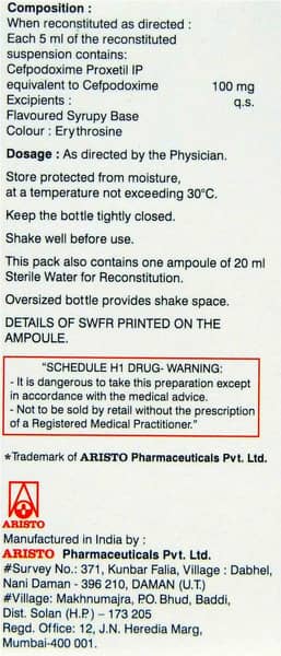 Monocef-O 100 Dry Suspension