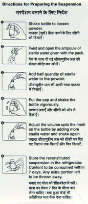 Monocef O 100mg Bottle Of 30ml Dry Suspension