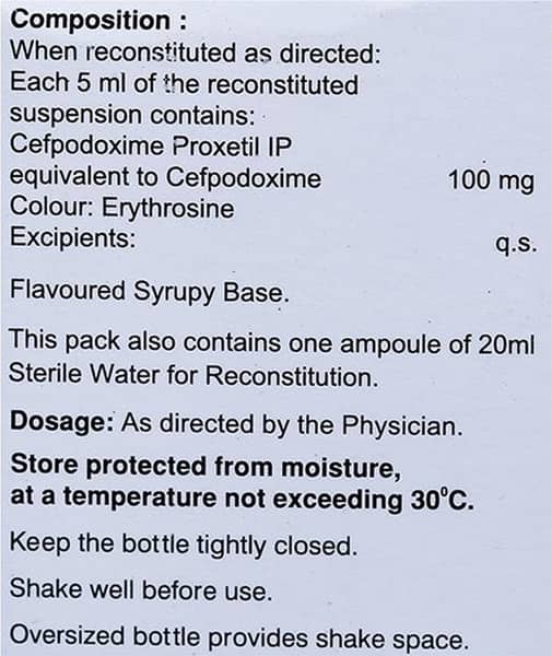 Monocef-O 100 Dry Suspension