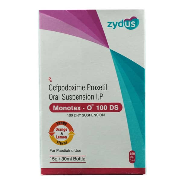 Monotax O 100Mg Tangy Orange & Lemon Flavour Bottle Of 30Ml Dry Syrup