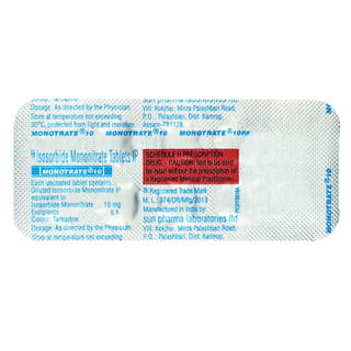 Monotrate 10Mg Strip Of 10 Tablets