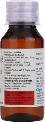 Montair Lc Kid Bottle Of 60ml Syrup