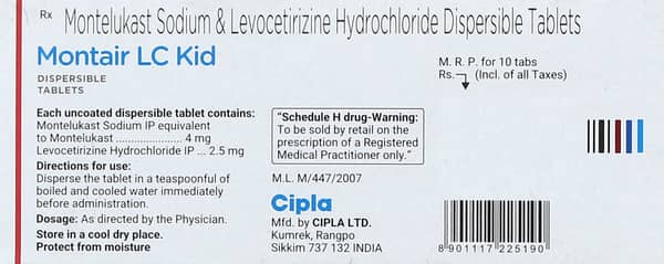 Montair LC Kid Tablet | Strawberry Flavour