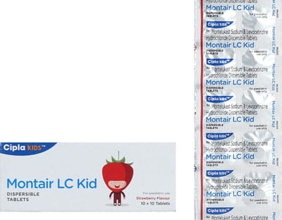 Montair Lc Kid Strawberry Flavour Strip Of 10 Tablets