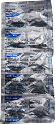 Montair Lc Kid Strawberry Flavour Strip Of 10 Tablets