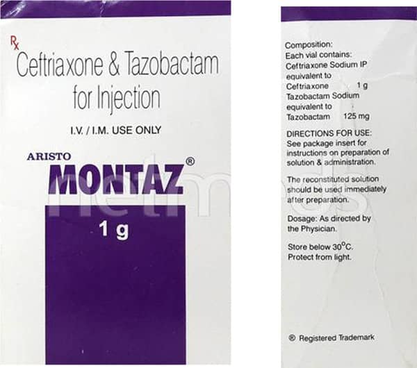MONTAZ 1G POWDER FOR INJECTION