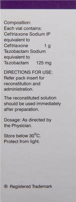 Montaz 1gm Dry Vial Of 1 Powder For Injection