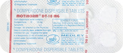 Motinorm Dt 10mg Strip Of 10 Tablets