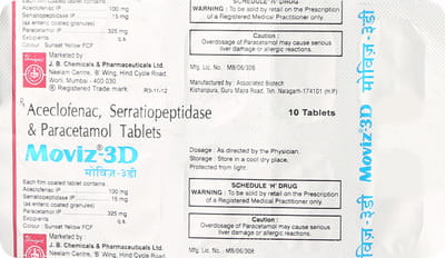 Moviz 3d Strip Of 10 Tablets