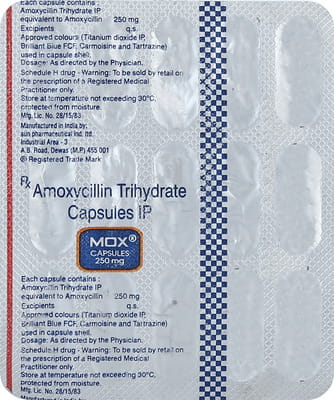 Mox 250mg Strip Of 15 Capsules