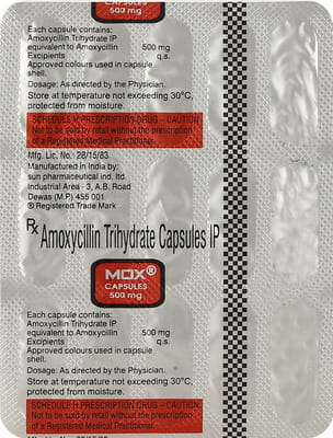 Mox 500mg Strip Of 15 Capsules