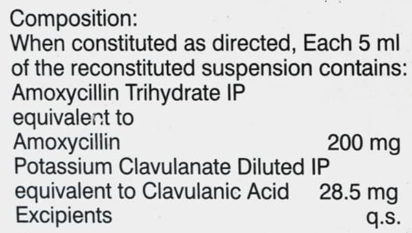 Moxclav BD 228.5mg Oral Suspension