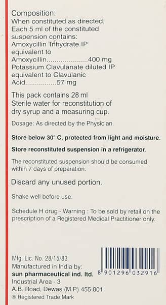 Moxclav DS 457mg Dry Suspension