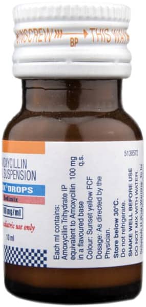 Mox 100mg Redimix Bottle Of 10ml Oral Drops