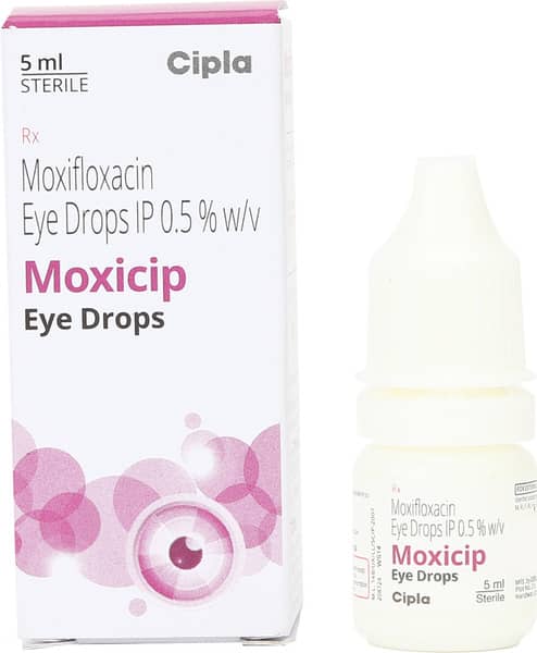 Moxicip Bottle Of 5ml Eye Drops