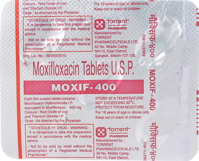 Moxif 400mg Strip Of 5 Tablets