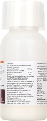 Moxikind Cv Forte Bottle Of 30ml Dry Syrup